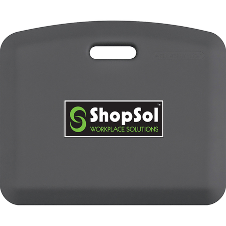 SHOPSOL Anti-Fatigue MobilePro Mat, 22"x18", Gray 1010678